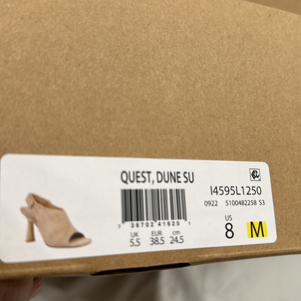 Vince Tan Suede Slingback Peep-Toe Heels - Picture 4 of 13